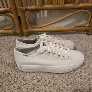 Keds White Platform Sneakers